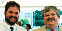 Rolf Westhoff (rechts) hier mit seinem Bruder Heinz Westhoff (links) (Bild: Sonderhoff/Henkel)