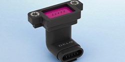 Die neue Dichtungsmasse (pink illustriert) dichtet Stecker mit passivierten Silber-Pins, etwa für Steuergeräte, zuverlässig ab (Bild: DELO)
