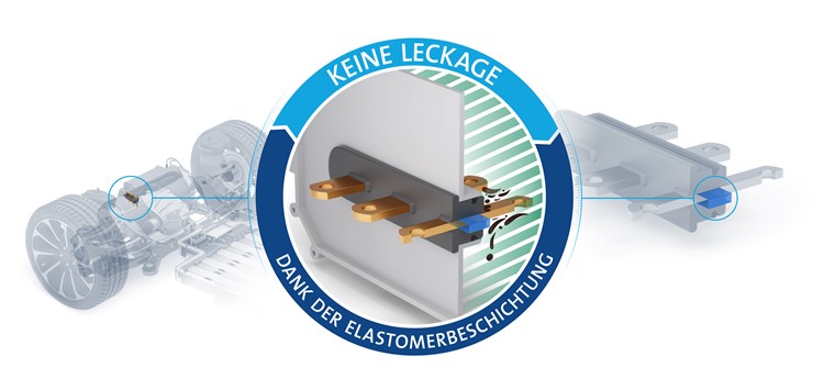 Mediendichte Umspritzung von rechteckigen Busbars