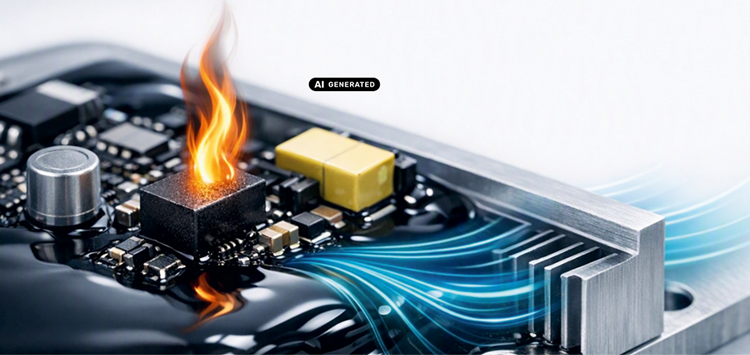 Thermomanagement beim Elektronikverguss