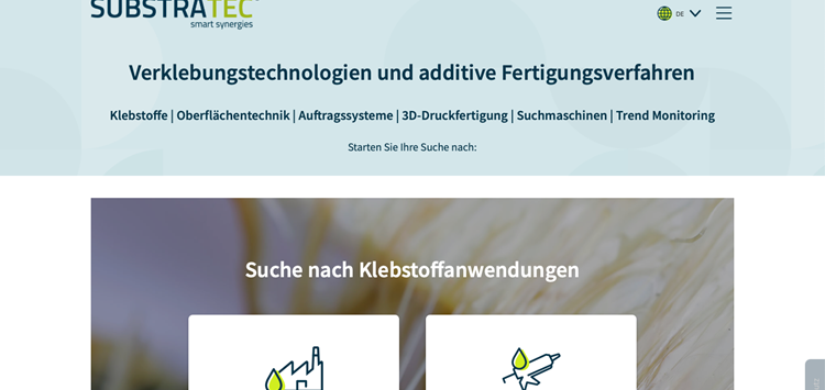Erweiterte Navigatorwelten für Verklebungstechnologien
