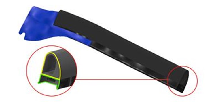 TPE-Technologie für direkt angespritzte Eckverbindungen und Endstücke an EPDM-Profilen