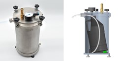 Universeller 5-l-Tank für einfaches und sicheres Materialhandling  (Bild: marco Systemanalyse und Entwicklung GmbH)