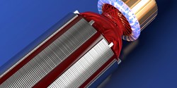 Der neue UV-Klebstoff schützt die Drähte auf dem Kommutator (Bild: Panacol)