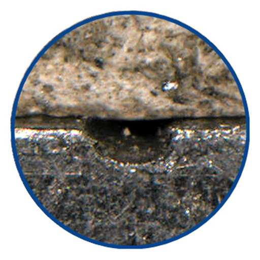 Detailaufnahme einer klassischen Faserstoffdichtung (Bild: Frenzelit GmbH)