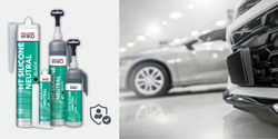 WIKO® HT Silikone Neutral ist in Standardkartuschen (80 ml und 310 ml) sowie in Automatikkartuschen (100 ml und 200 ml)  und in den Farben schwarz, rot, grau und transparent erhältlich (Bild: GLUETEC Group)