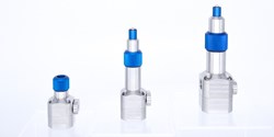 Drei verschiedene Edelstahlkits für die komplette preeflow eco-PEN Serie (Bild: ViscoTec Pumpen- u. Dosiertechnik GmbH)