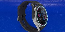 Das Display einer wasserfesten Smartwatch wurde mit Cyanolit® 290 WR (hier hellblau dargestellt) in das Uhrengehäuse eingeklebt (Bild: Panacol)