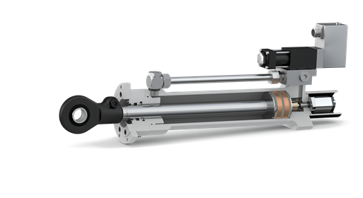 »3 Zylinder für dynamische Anwendungen bis 7 Hz, Einsatz der neuen Dichtung Servoseal ermöglicht kleine Amplituden (Bild: Herbert Hänchen GmbH & Co KG)