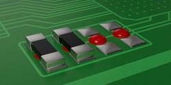 Der rote Structalit® 5604 ist zum Fixieren von SMDs und Elektronikbauteilen geeignet (Bild: Panacol)
