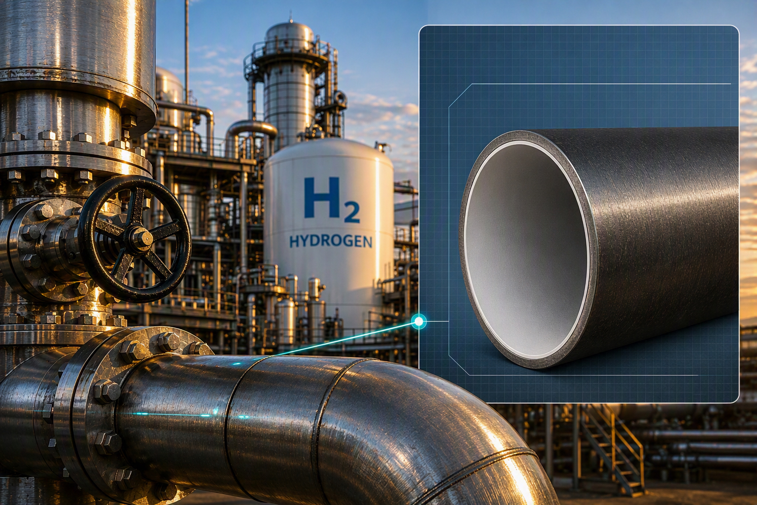 Wie bleiben bestehende Hochdruck-Pipelines beim Transport von Wasserstoff dauerhaft sicher?