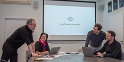 Das Reinz-Kernteam (v.l.n.r.): Olivier Lassurguère (Geschäftsführung), Anja-Katrin Weber
(Controlling), Stefan Genelin (Geschäftsführung) und Patrick Kreuzer (Finance) (Bild: Dana Power Technologies | REINZ-Dichtungs-GmbH)