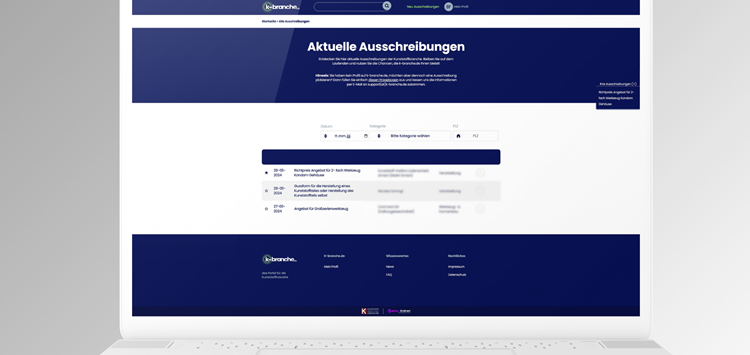 Neues Ausschreibungstool für den B2B-Bereich