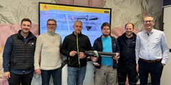 Im Rahmen eines Workshops mit Luca Süß, Joachim Rapp, Ralf Thurau, Andreas Rapp (Innotech), Matthias Frey (CEKAtech) und David Tobler (Sika) (v.l.n.r.) wurde der Grundstein für die operative Umsetzung gelegt (Bild: Innotech)