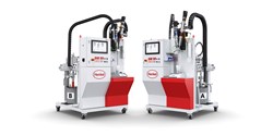 Die bisher manuellen Prozesse der Materialverarbeitung können zukünftig durch die modular aufgebaute DM80 Static Mix in halb- und vollautomatische Prozesse umgewandelt werden (Bild: Henkel)