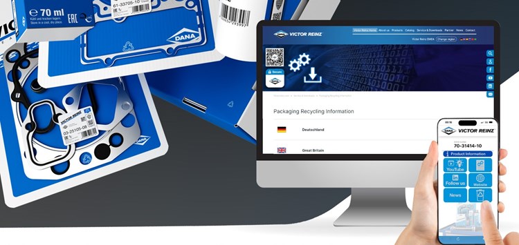 Recyclinginformationen für Verpackungen bereitgestellt