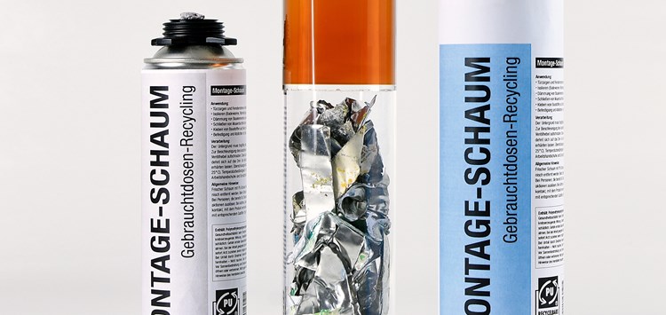 Gute Noten für das Recycling von Bauschaumdosen