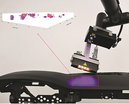 Bis zu 30 mm tief in Materialien hineinschauen