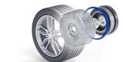 Patentiertes Dichtungs-Design für die Entwicklung von In-Wheel Motoren (Bild: Freudenberg Sealing Technologies)