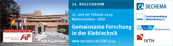24. Kolloquium Gemeinsame Forschung in der Klebtechnik