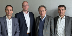 Die neue Geschäftsführung (v.l.n.r.): Torsten Lukas, Falk Fischer, Martin Reuter, Dr. Markus Krach (Bild: marco Systemanalyse und Entwicklung GmbH)
