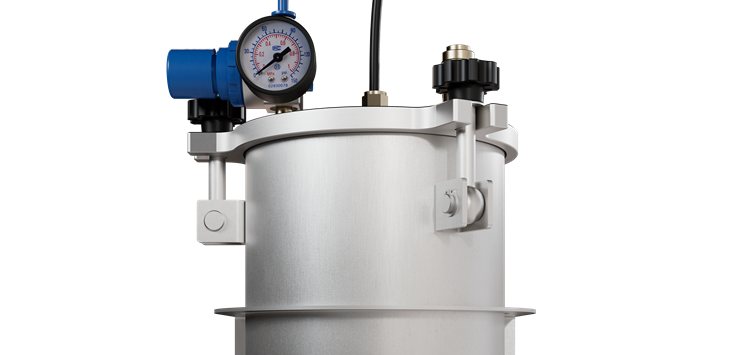 Drucktankbasierte Entleerung für viele Fluide