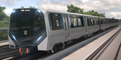 Illustration der neuen Züge von Hitachi Rail für die Metro Washington Region  (Bild: Hitachi Rail)