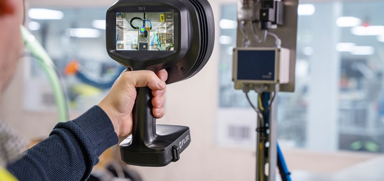 Erkennung von Druckluftlecks mit Akustikkamera