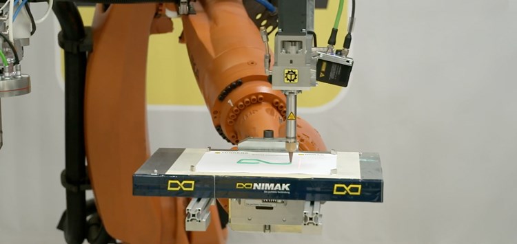 Klebstoff-Dosierung ohne Dosierer