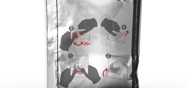 2K-Klebstoff in zwei Kammerbeuteln