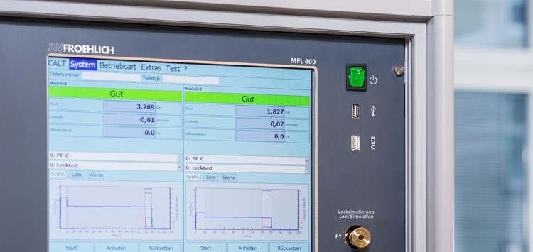 Dichtheitsprüfung von Batteriegehäusen