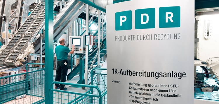 Bauschaumdosenrecycling wird 30