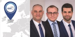 Michal Mucha (Hauptansprechpartner), Philip Jahn und Nikolaus Weiss (Head of Sales Kraiburg TPE), an den beide direkt berichten (v.l.n.r ) (Bild: KRAIBURG TPE)