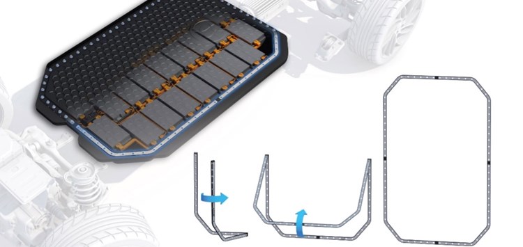Vereinfachte Logistik und Montage von großen Batteriegehäusedichtungen