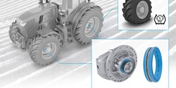 Die CTI-Dichtungslösungen sind – anders als bei außenliegenden Systemen – in der Radnabe positioniert und sind somit keiner Gefährdung durch äußere Einflüsse bei landwirtschaftlichen Arbeitsprozessen ausgesetzt (Bild: Freudenberg Sealing Technologies)