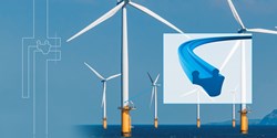 80% aller aktuell projektierten Meeres-Windparks basieren auf der Monopile-Technik, an die Dichtungen werden – nicht nur hinsichtlich der Standzeiten – höchste Anforderungen gestellt (Bild: Freudenberg Sealing Technologies)