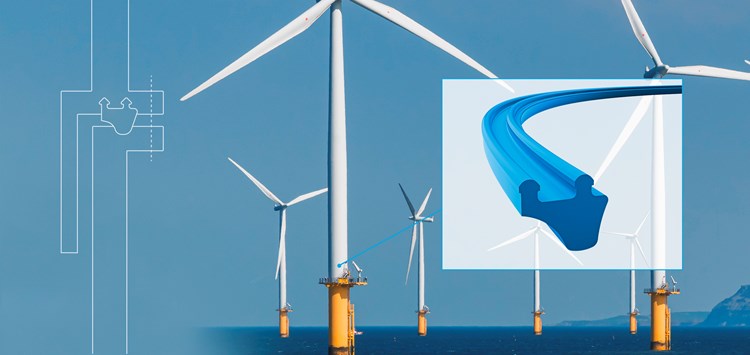 Erhöhte Dichtungslebensdauer bei Offshore-Windkraftanlagen